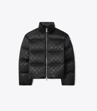 T Monogram Satin Puffer Jacket T Monogram Satin Puffer Jacket