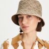 T Monogram Short-Brim Bucket Hat