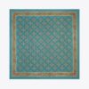 T Monogram Silk Square Scarf