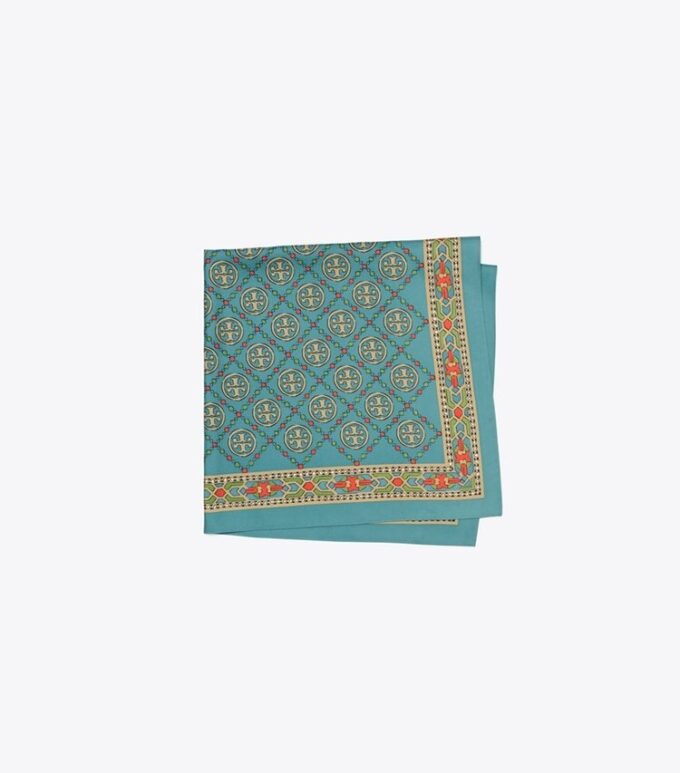 T Monogram Silk Square Scarf