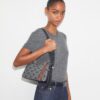 T Monogram Small Romy Shoulder Bag