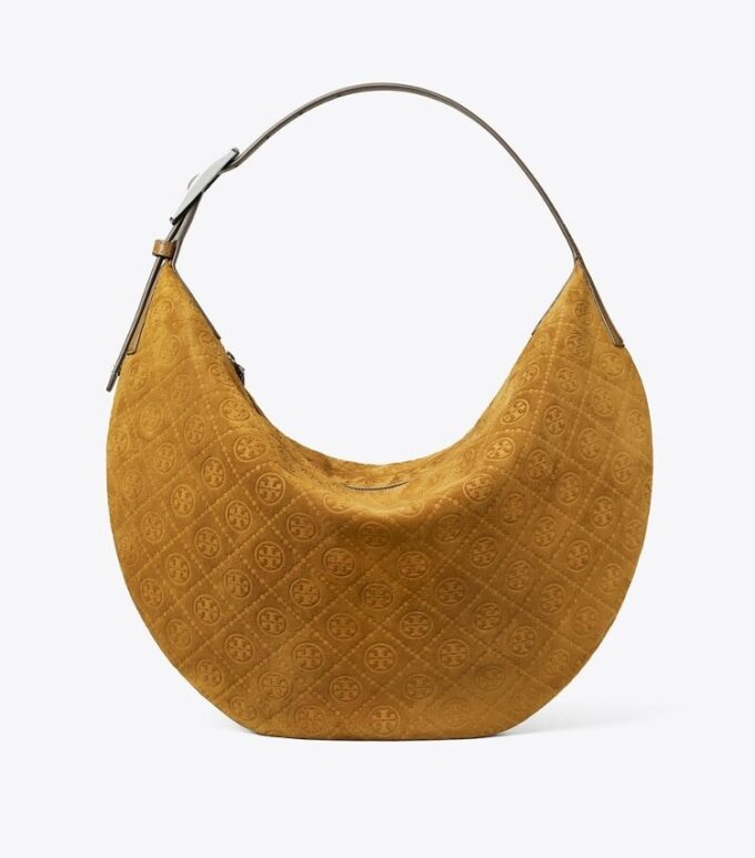 T Monogram Suede Balloon Bag