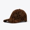 T Monogram Velvet Baseball Cap