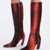Tall Printed Calf Hair Boot