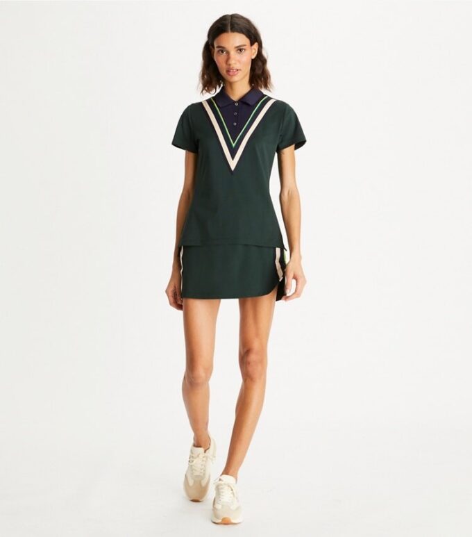 Tech Piqué Chevron Polo
