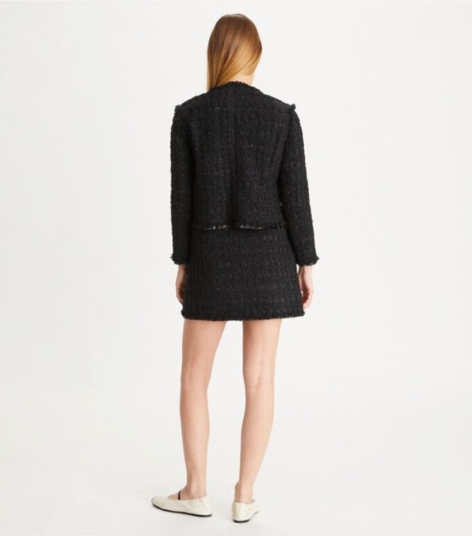 Tinsel Tweed Mini Skirt
