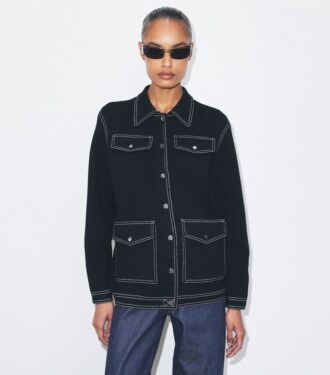 Topstitch Wool Jacket