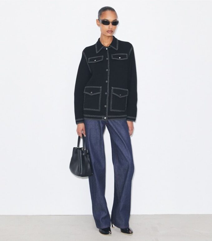 Topstitch Wool Jacket