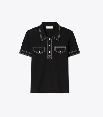 Topstitch Wool Polo