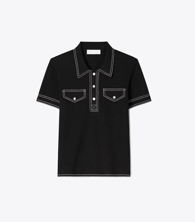 Topstitch Wool Polo