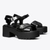 Turnlock Platform Lug Heeled Sandal