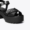 Turnlock Platform Lug Heeled Sandal