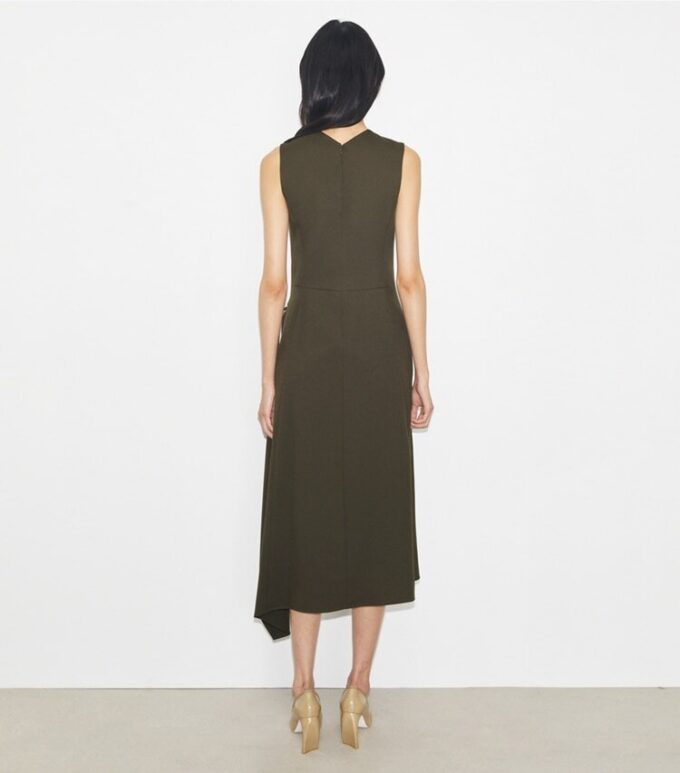 Twill Wrap Dress