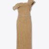 Twisted Cotton Velvet Dress