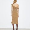 Twisted Cotton Velvet Dress