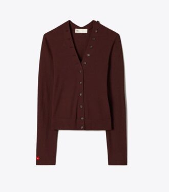 V-Neck Wool Cardigan