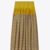 Veronica Plaid Colorblock Skirt