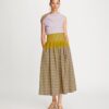 Veronica Plaid Colorblock Skirt