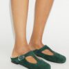 Violet T-Strap Mule