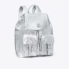 Virginia Metallic Flap Backpack