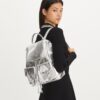Virginia Metallic Flap Backpack