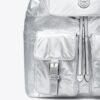 Virginia Metallic Flap Backpack
