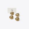 Walnut Place-Card Holders Set Of 4