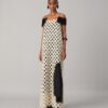 Wool Guipure Embellished Dress