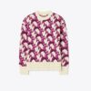 Wool Jacquard Crewneck Sweater