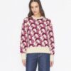 Wool Jacquard Crewneck Sweater
