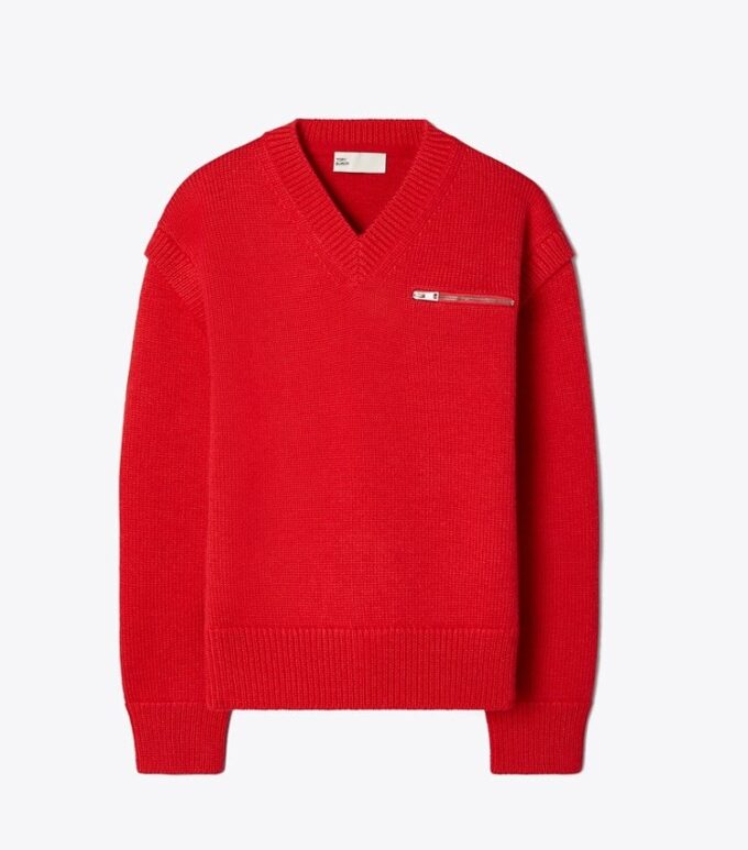 Wool V-Neck Sweater