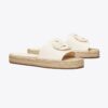 Woven Double T Espadrille Slide