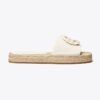 Woven Double T Espadrille Slide