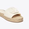 Woven Double T Espadrille Slide
